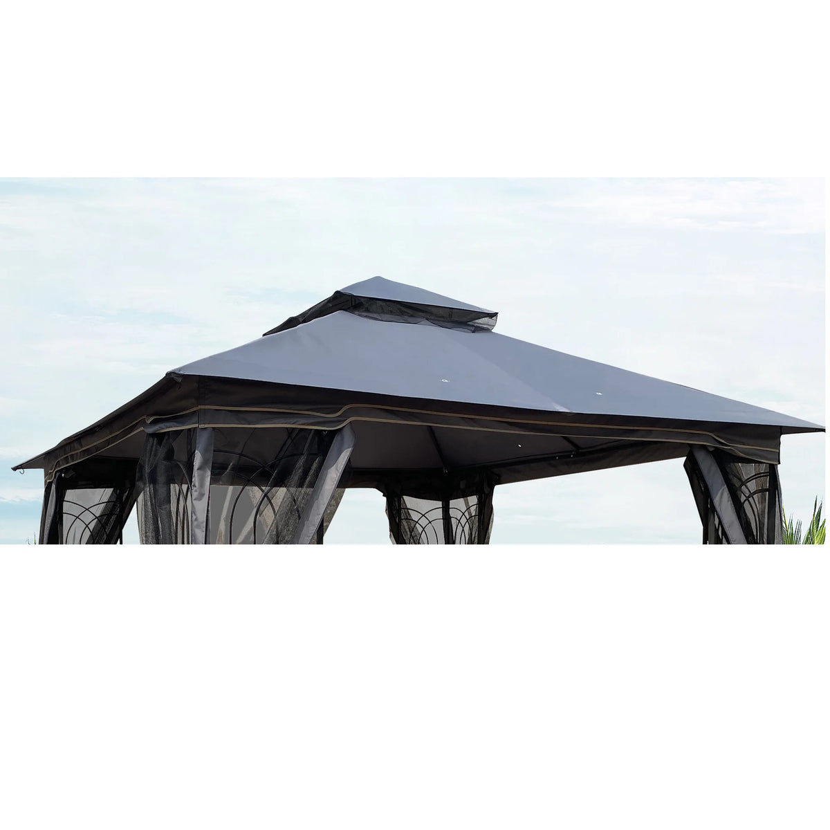 Gray Patio Gazebo Replacement Canopy Top X847