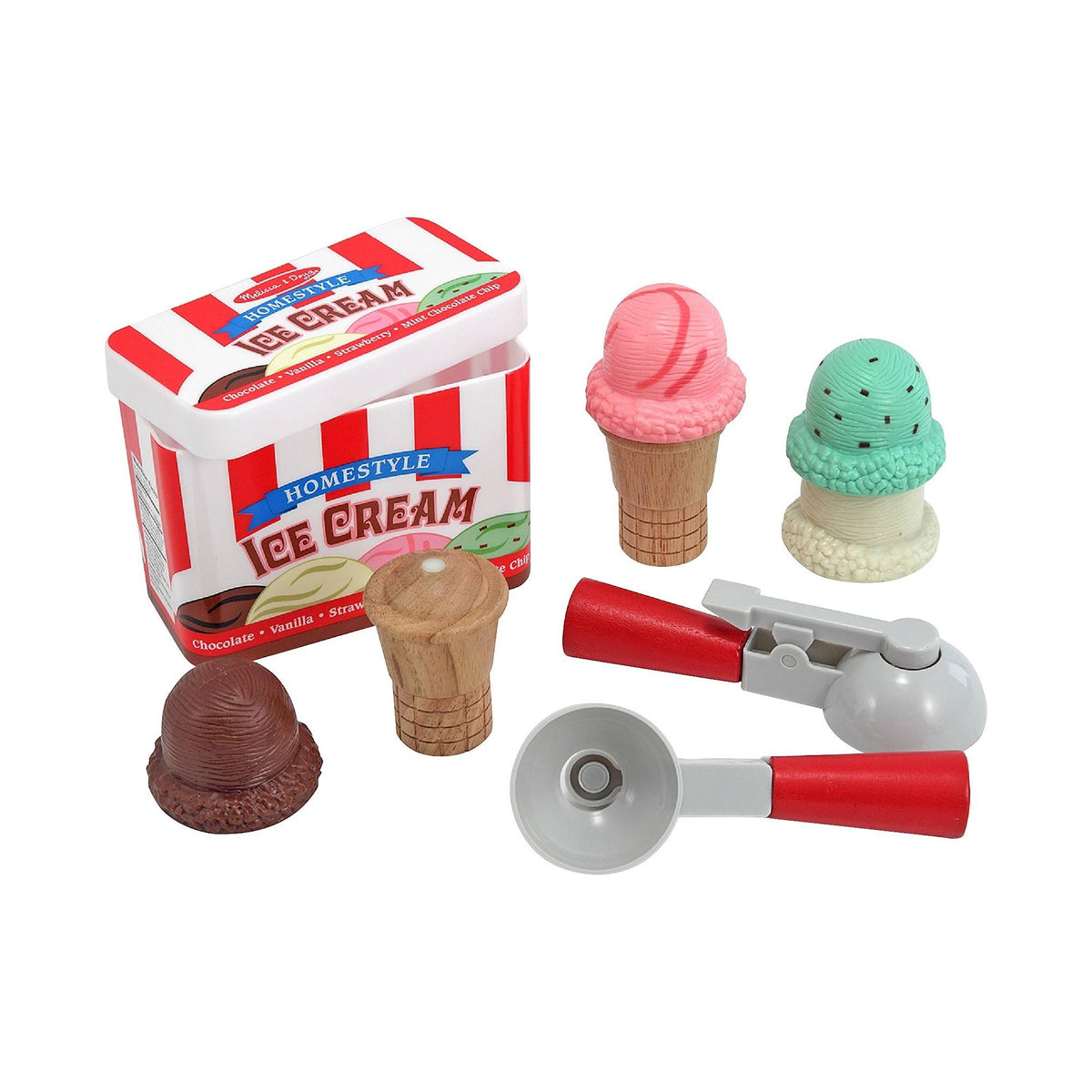 Scoop and Stack Ice Cream Cone Magnetic Pretend Play Set Q99125