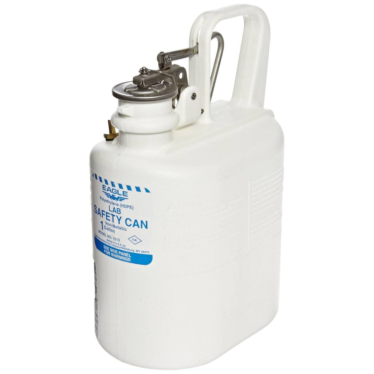 White Polyethylene Laboratory Safety Can, 1 Gallon X863969