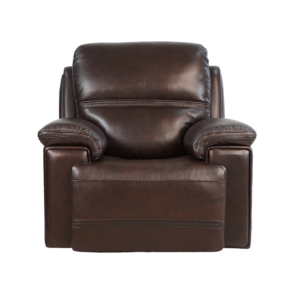 Top Grain Leather Power Recliner Glider Chair N160216