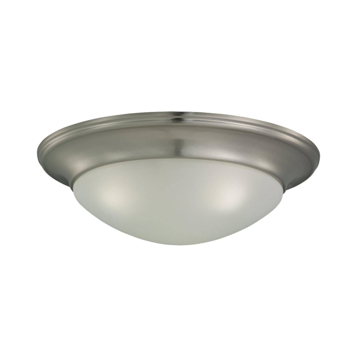 Brushed Nickel Three Light Ceiling Flush Mount J986916