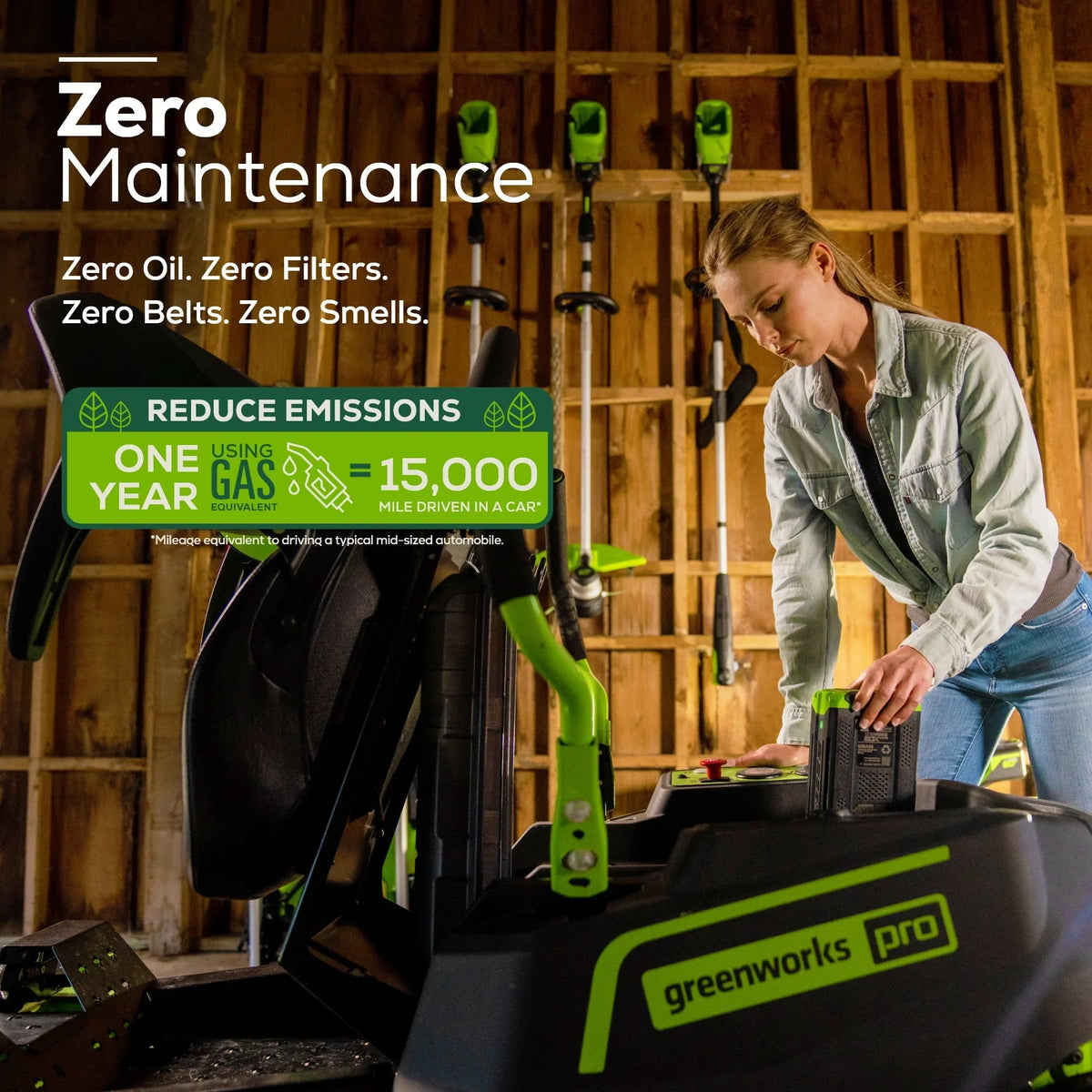 60V 42” Electric Zero Turn Mower with 8 Ah Batteries E54105